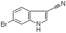 structure of CAS# 224434-83-7, 6-溴-3-氰基吲哚