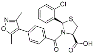 CAS 登录号：2247372-59-2, (2R,4R)-2-(2-氯苯基)-3-(4-(3,5-二甲基异恶唑-4-基)苯甲酰基)噻唑烷-4-羧酸