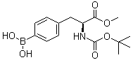 structure of CAS# 224824-22-0, 4-硼酸基-N-[叔丁氧羰基]-L-苯丙氨酸甲酯