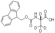 N-[芴甲氧羰基]-L-丙氨酸-2,3,3,3-d<sub>4</sub>分子结构 (CAS 225101-69-9)