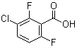 structure of CAS# 225104-76-7, 3-氯-2,6-二氟苯甲酸