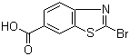 structure of CAS# 22514-58-5, 2-溴-6-苯并噻唑羧酸