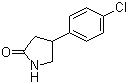 4-(4'-氯苯基)-2-吡咯烷酮分子结构 (CAS 22518-27-0)