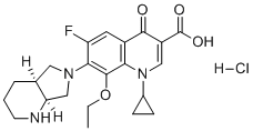 CAS # 2252446-70-9, Moxifloxacin EP Impurity C HCl, 1-Cyclopropyl-8-ethoxy-6-fluoro-7-((4aS,7aS)-octahydro-6H-pyrrolo[3,4-b]pyridin-6-yl)-4-oxo-1,4-dihydroquinoline-3-carboxylic acid hydrochloride