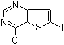 4-氯-6-碘噻吩并[3,2-d]嘧啶分子结构 (CAS 225382-62-7)