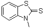 structure of CAS# 2254-94-6, 2,3-Dihydro-3-methyl-2-benzothiazolethione