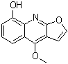 structure of CAS# 2255-50-7, 4-Methoxyfuro[2,3-b]quinolin-8-ol