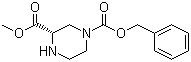 structure of CAS# 225517-81-7, (3S)-1,3-哌嗪二甲酸 3-甲酯 1-苄酯