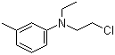 structure of CAS# 22564-43-8, N-Ethyl-N-chloroethyl-3-toluidine