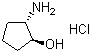 顺式-(1S,2R)-2-氨基环戊醇盐酸盐分子结构 (CAS 225791-13-9)
