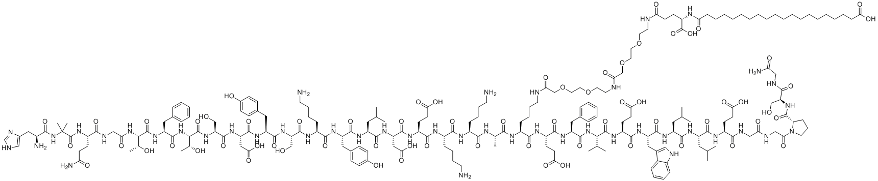 Mazdutide molecular structure (CAS 2259884-03-0)