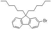 structure of CAS# 226070-05-9, 2-溴-9,9-二己基-9H-芴