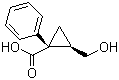 (1R,2R)-2-羟甲基-1-苯基环丙羧酸分子结构 (CAS 22613-99-6)