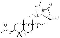 (3beta)-3-(乙酰氧基)-28-羟基-羽扇-18-烯-21-酮分子结构 (CAS 226384-14-1)