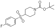 4-[(4-氟苯基)磺酰基]-1-哌啶甲酸叔丁酯分子结构 (CAS 226398-50-1)