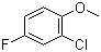 structure of CAS# 2267-25-6, 2-氯-4-氟苯甲醚