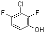 3-氯-2,4-二氟苯酚分子结构 (CAS 2268-00-0)