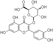 CAS # 22688-79-5, 2-(3,4-Dihydroxyphenyl)-5,7-dihydroxy-4-oxo-4H-1-benzopyran-3-yl-beta-D-glucopyranosiduronic acid
