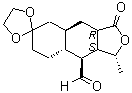 (1'R,3'aR,4'aR,8'aR,9'S,9'aS)-十氢-1'-甲基-3'-氧代-螺[1,3-二氧环戊烷-2,6'(3'H)-萘并[2,3-c]呋喃]-9'-甲醛分子结构 (CAS 226916-29-6)