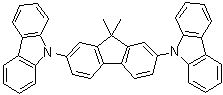 structure of CAS# 226958-06-1, 9,9'-(9,9-Dimethyl-9H-fluorene-2,7-diyl)bis-9H-carbazole