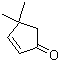 4,4-二甲基-2-环戊烯-1-酮分子结构 (CAS 22748-16-9)