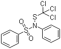 structure of CAS# 2280-49-1, N-Phenyl-N-((trichloromethyl)thio)benzenesulfonamide