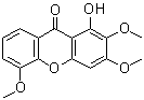 structure of CAS# 22804-49-5, 1-羟基-2,3,5-三甲氧基-9H-氧杂蒽-9-酮
