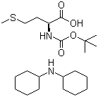 structure of CAS# 22823-50-3, Boc-L-methionine dicyclohexylamine salt