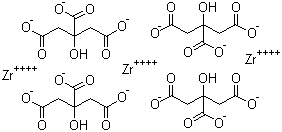 CAS 登录号：22830-18-8, 柠檬酸锆盐