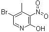 structure of CAS# 228410-90-0, 5-溴-2-羟基-4-甲基-3-硝基吡啶