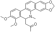 CAS # 22864-92-2, Acetonylchelerythrine, 13-(2-Oxopropyl)dihydrochelerythrine, 13-Acetonyldihydrochelerythrine, Acetonyldihydrochelerythrine, Chelerythrine acetonate