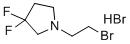 structure of CAS# 2287283-91-2, 1-(2-Bromoethyl)-3,3-difluoropyrrolidine;hydrobromide