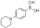 [4-(1-哌啶基)苯基]硼酸分子结构 (CAS 229009-42-1)