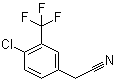 structure of CAS# 22902-82-5, 4-Chloro-3-(trifluoromethyl)benzyl cyanide