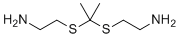 structure of CAS# 22907-30-8, 2,2'-Isopropylidenedithiobis-Ethylamine