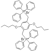 structure of CAS# 229494-69-3, [(2,5-二丁氧基-1,4-亚苯基)二(亚甲基)]二[三苯基鏻]二溴化物