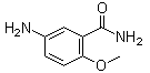 5-氨基-2-甲氧基苯甲酰胺分子结构 (CAS 22961-58-6)