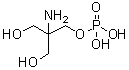 CAS # 23001-39-0, 2-Amino-3-hydroxy-2-(hydroxymethyl)propyl dihydrogen phosphate, 2-Amino-2-(hydroxymethyl)-1,3-propanediol mono(dihydrogen phosphate) (ester), Tris-phosphate