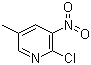structure of CAS# 23056-40-8, 2-氯-5-甲基-3-硝基吡啶