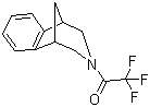 structure of CAS# 230615-51-7, 2,3,4,5-Tetrahydro-3-(trifluoroacetyl)-1,5-methano-1H-3-benzazepine