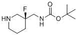 CAS # 2306249-89-6, tert-butyl N-[[(3S)-3-fluoro-3-piperidyl]methyl]carbamate