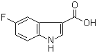 CAS # 23077-43-2, 5-Fluoroindole-3-carboxylic acid, 5-Fluoro-1H-indole-3-carboxylic acid