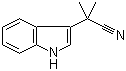 structure of CAS# 23078-29-7, alpha,alpha-二甲基吲哚-3-乙腈
