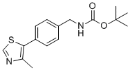 structure of CAS# 2308507-34-6, 叔-丁基4-(4-甲基噻唑-5-基)苄基氨基甲酸酯