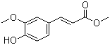 structure of CAS# 2309-07-1, 4-羟基-3-甲氧基肉桂酸甲酯
