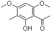 structure of CAS# 23121-32-6, 1-(2-羟基-4,6-二甲氧基-3-甲基苯基)-乙酮