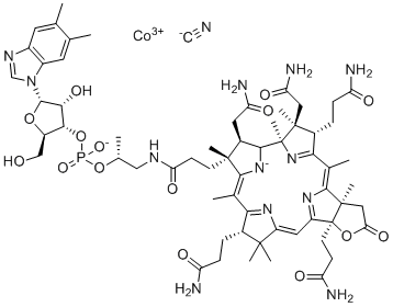 structure of CAS# 23208-66-4, 维生素B12 EP 杂质A