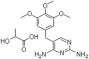 structure of CAS# 23256-42-0, Trimethoprim lactate salt