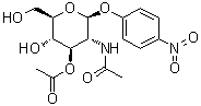 CAS 登录号：23262-57-9, 4-硝基苯基 2-(乙酰氨基)-2-脱氧-beta-D-吡喃葡萄糖苷 3-乙酸酯