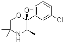 CAS 登录号：233600-52-7, rel-(2R,3R)-2-(3-氯苯基)-3,5,5-三甲基吗啉-2-醇